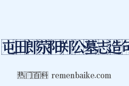 屯田郎荥阳郑公墓志造句是什么意思的图片